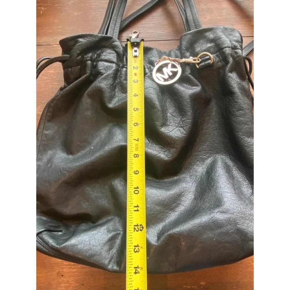 Michael Kors Black Bag Purse Should Hand Bag Leather with Charm
